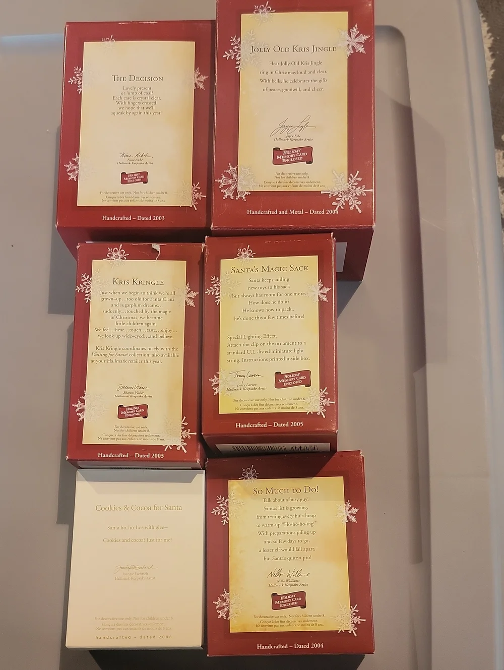 Hallmark Santa Claus Ornaments